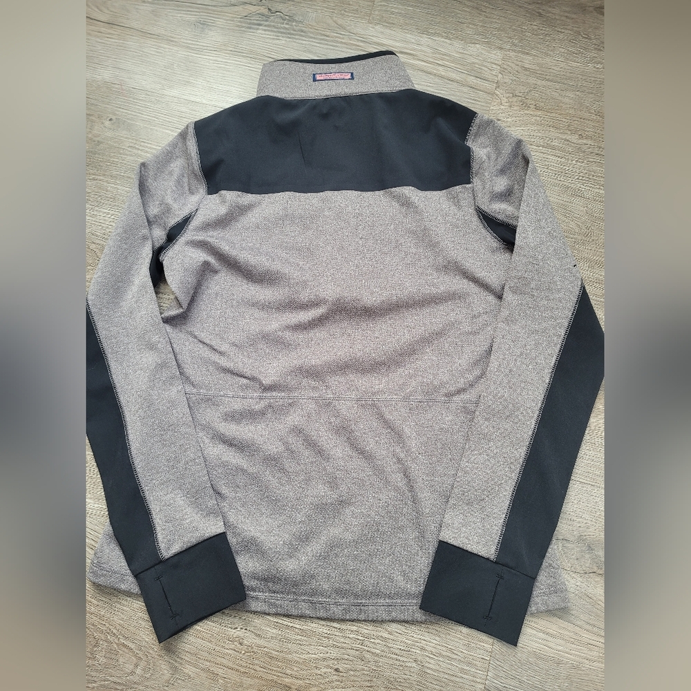 Vineyard Vines Performance Color Block Shep Shirt, Small, Grey And Black - Picture 10 of 11